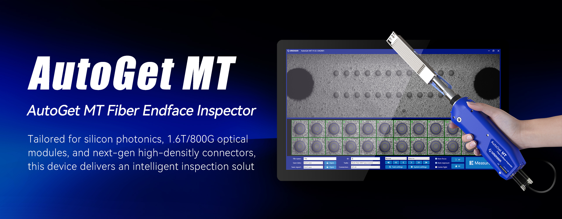 AutoGet MT Fiber Endface Inspector